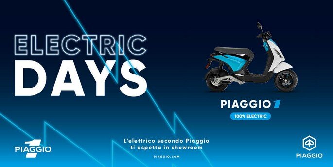 Piaggio 1, il 100% Electric con un look unico, che permette di vivere al meglio gli spostamenti in città in maniera green, senza emissioni ma con tutta la qualità, la tecnologia e la sicurezza che contraddistinguono gli scooter Piaggio. Piaggio 1, il 100% Electric con un look unico, che permette di vivere al meglio gli spostamenti in città in maniera green, senza emissioni ma con tutta la qualità, la tecnologia e la sicurezza che contraddistinguono gli scooter Piaggio.